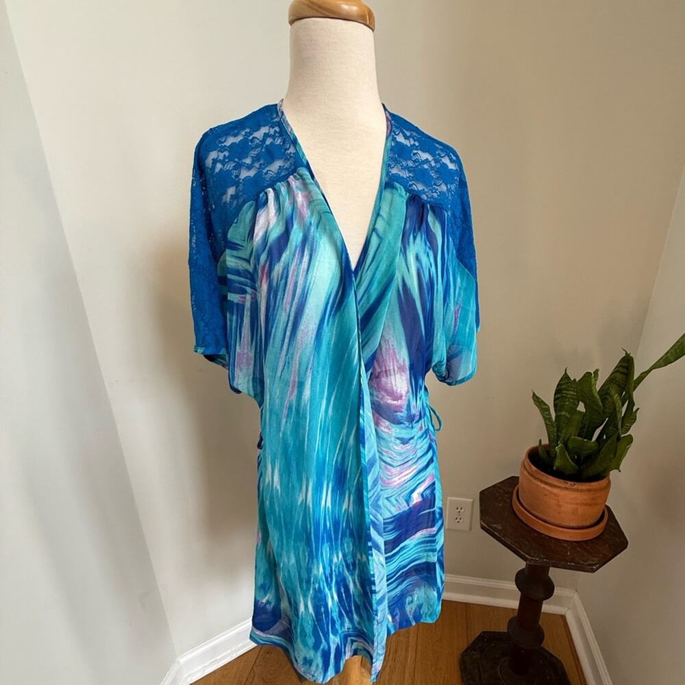 In Bloom by Jonquil Peignoir Robe Babydoll Chemise Size L Kimono